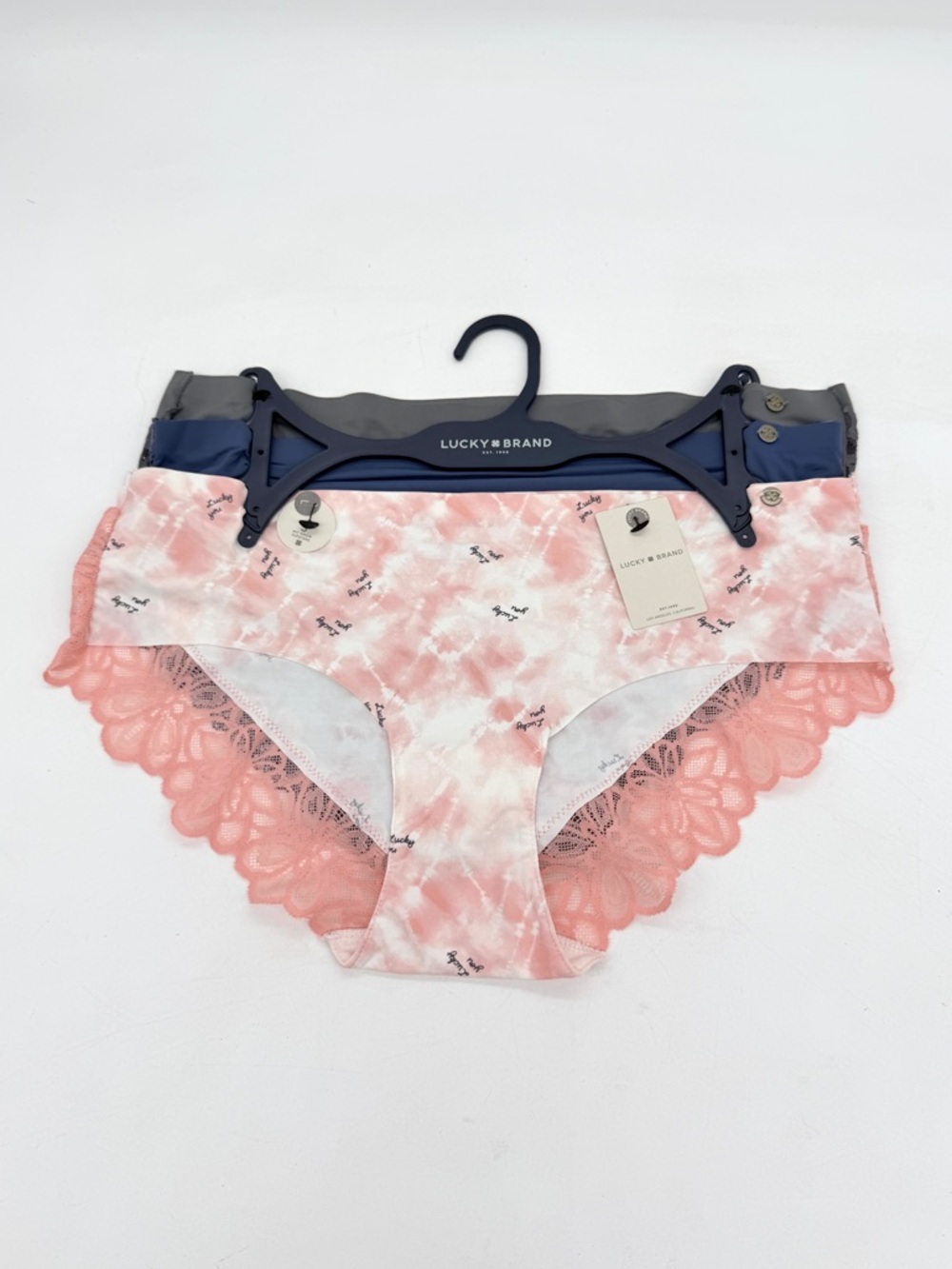 Lucky Brand Pack Of 3 No Show Hipster Panties L NWT